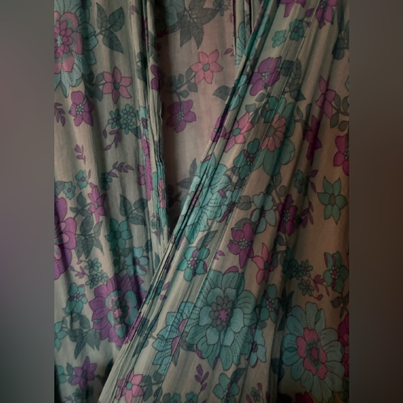 Spell Teal and Purple Floral Robe - Picture 5 of 5
